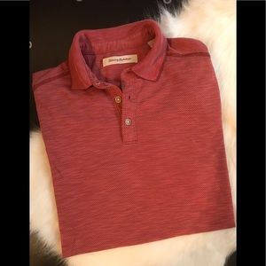 Tommy Bahama patterned polo size medium❤️